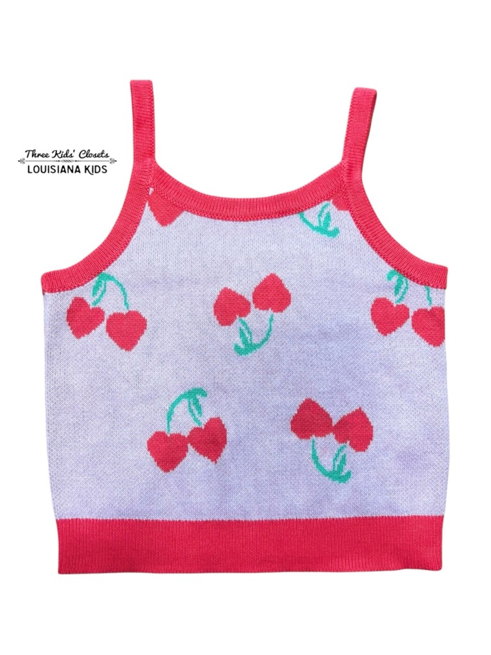 Old Navy S (6-7) Cherry Print Cotton Tank Top
